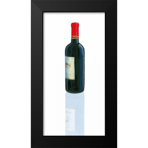 Wine Stance II Black Modern Wood Framed Art Print by Fabiano, Marco