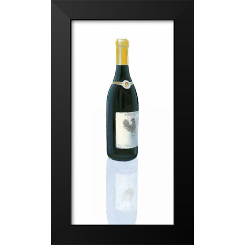 Wine Stance IV Black Modern Wood Framed Art Print by Fabiano, Marco