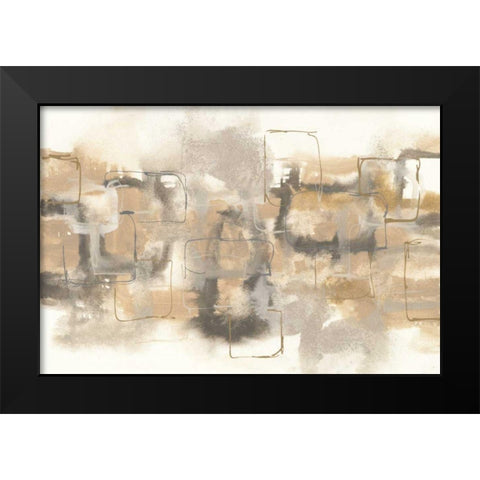 Platinum Neutrals II Black Modern Wood Framed Art Print by Paschke, Chris