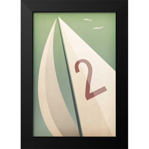Sails VIII Black Modern Wood Framed Art Print by Fowler, Ryan
