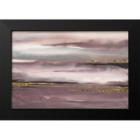 Gilded Storm I Black Modern Wood Framed Art Print by Paschke, Chris