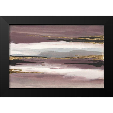 Gilded Storm II Black Modern Wood Framed Art Print by Paschke, Chris