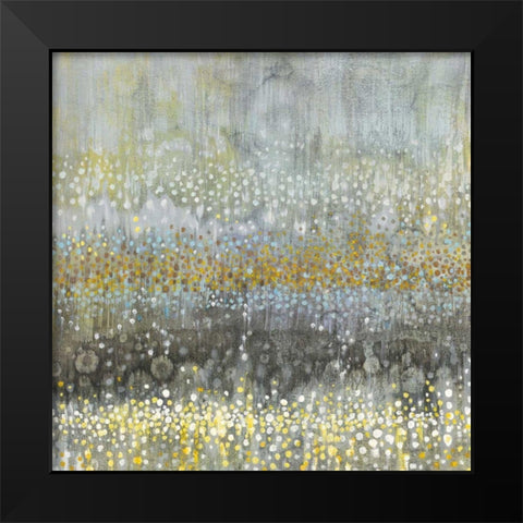 Rain Abstract III Black Modern Wood Framed Art Print by Nai, Danhui