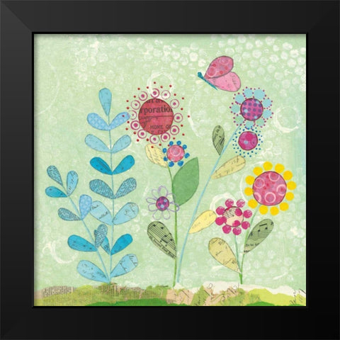 Pattys Garden II Black Modern Wood Framed Art Print by Prahl, Courtney