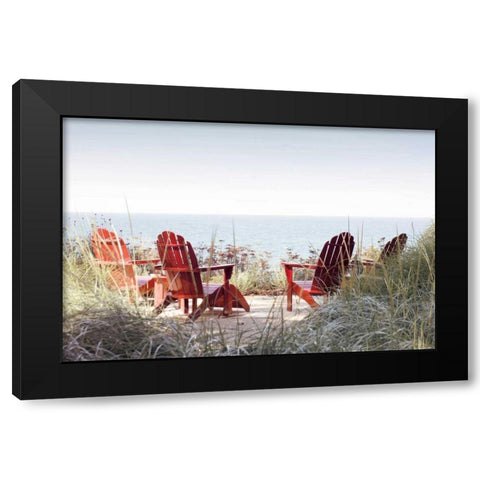 Afternoon by the Lake Black Modern Wood Framed Art Print by Studio, Brookview