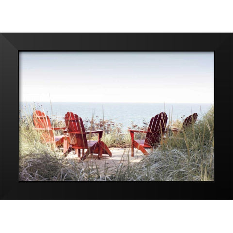 Afternoon by the Lake Black Modern Wood Framed Art Print by Studio, Brookview