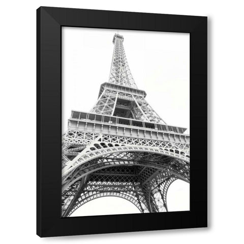 Eiffel up Close Black Modern Wood Framed Art Print by Marshall, Laura