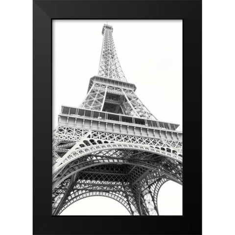 Eiffel up Close Black Modern Wood Framed Art Print by Marshall, Laura