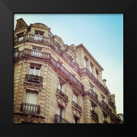 Paris Moments II Black Modern Wood Framed Art Print by Marshall, Laura