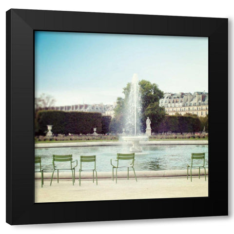 Paris Moments V Black Modern Wood Framed Art Print with Double Matting by Marshall, Laura