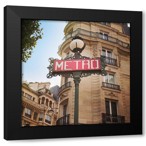 Paris Moments VII Black Modern Wood Framed Art Print by Marshall, Laura