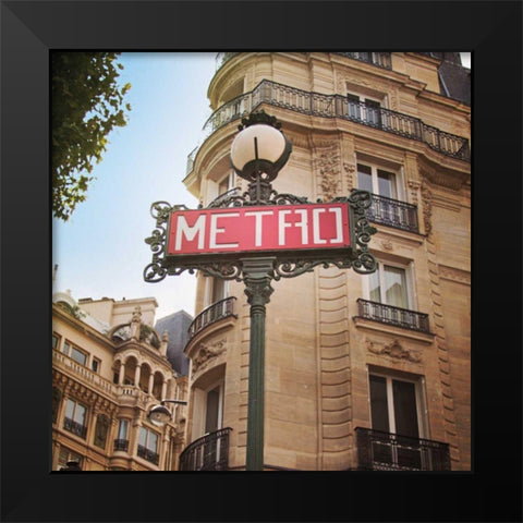 Paris Moments VII Black Modern Wood Framed Art Print by Marshall, Laura