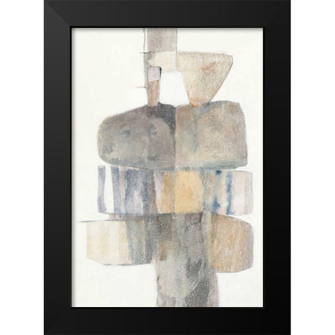 Stepping Stones Black Modern Wood Framed Art Print by Schick, Mike