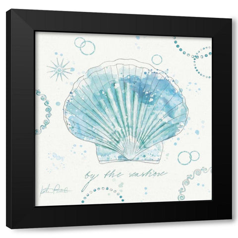 Coastal Splash II Black Modern Wood Framed Art Print with Double Matting by Pertiet, Katie