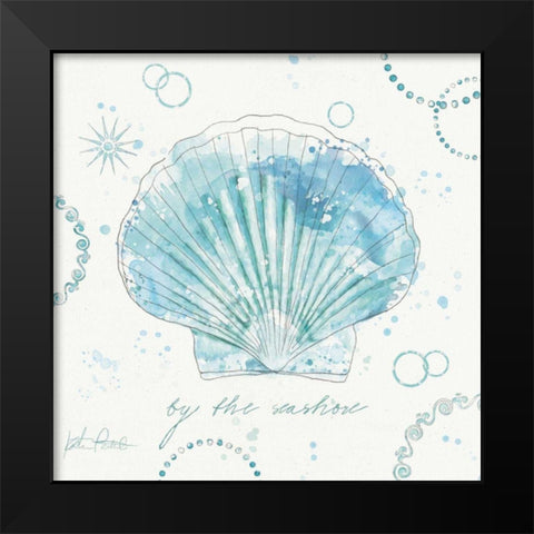 Coastal Splash II Black Modern Wood Framed Art Print by Pertiet, Katie