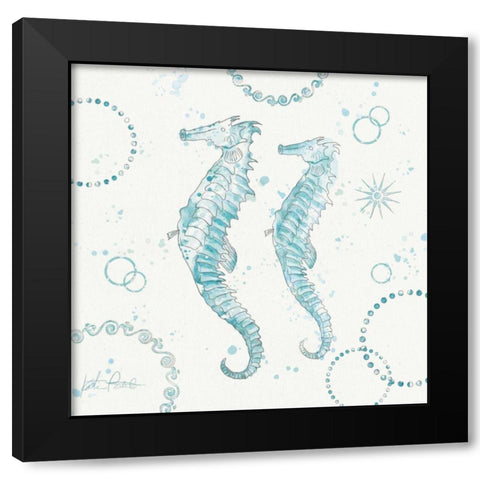 Coastal Splash III Black Modern Wood Framed Art Print by Pertiet, Katie