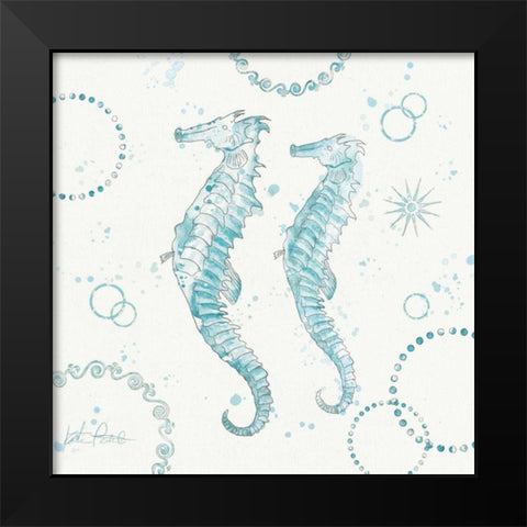 Coastal Splash III Black Modern Wood Framed Art Print by Pertiet, Katie