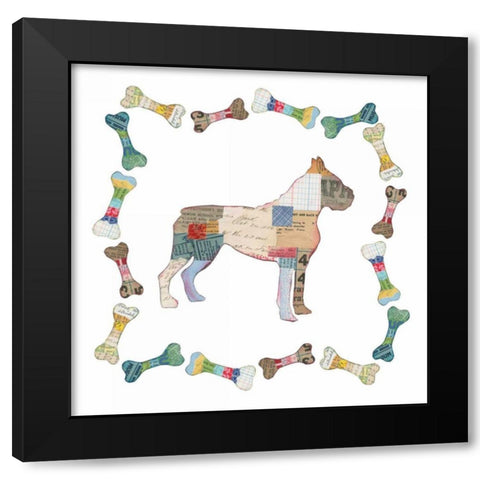 Good Dog I Sq with Border Black Modern Wood Framed Art Print with Double Matting by Prahl, Courtney