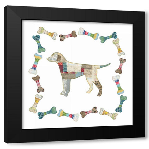 Good Dog II Sq with Border Black Modern Wood Framed Art Print with Double Matting by Prahl, Courtney