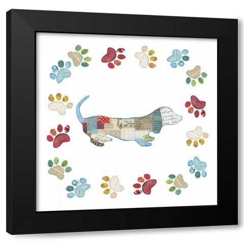 Good Dog III Sq with Border Black Modern Wood Framed Art Print with Double Matting by Prahl, Courtney