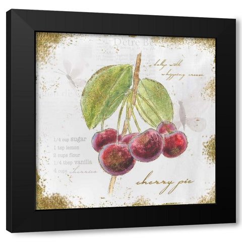 Garden Treasures IV Black Modern Wood Framed Art Print with Double Matting by Adams, Emily