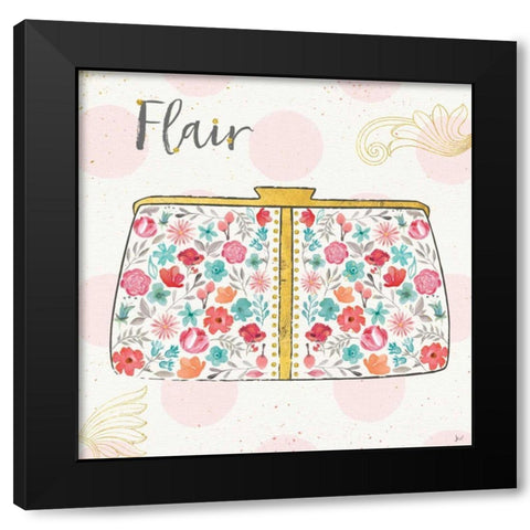 Fashion Blooms I Black Modern Wood Framed Art Print with Double Matting by Aiken, Jess