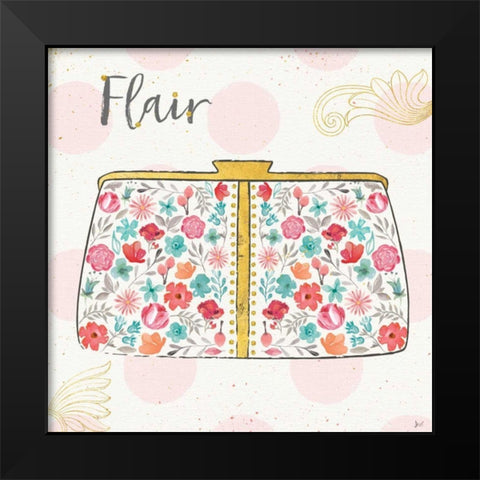 Fashion Blooms I Black Modern Wood Framed Art Print by Aiken, Jess