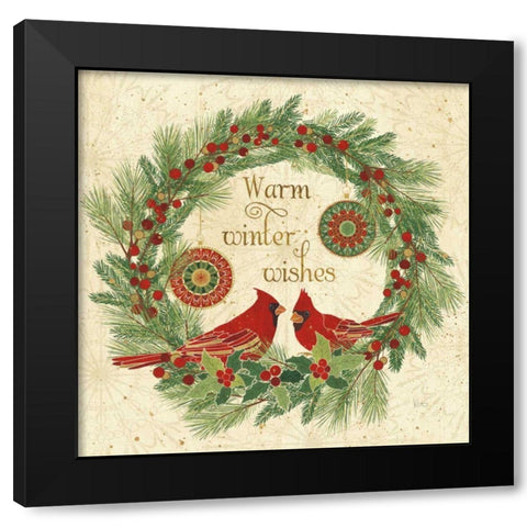 Winter Feathers VIII Black Modern Wood Framed Art Print with Double Matting by Charron, Veronique