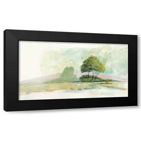 Lake Front II Dark Black Modern Wood Framed Art Print with Double Matting by Tillmon, Avery