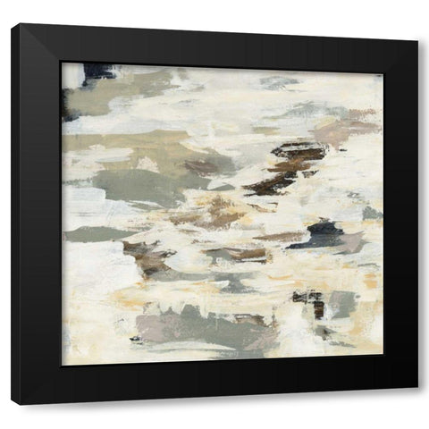 Steps on Stones I Black Modern Wood Framed Art Print by Vassileva, Silvia