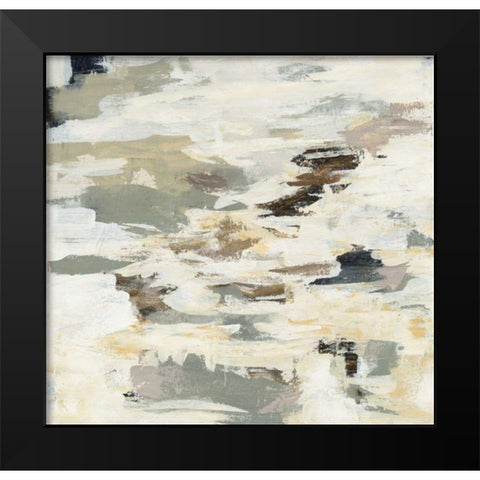Steps on Stones I Black Modern Wood Framed Art Print by Vassileva, Silvia