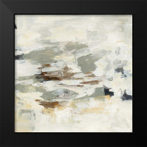 Steps on Stones II Black Modern Wood Framed Art Print by Vassileva, Silvia