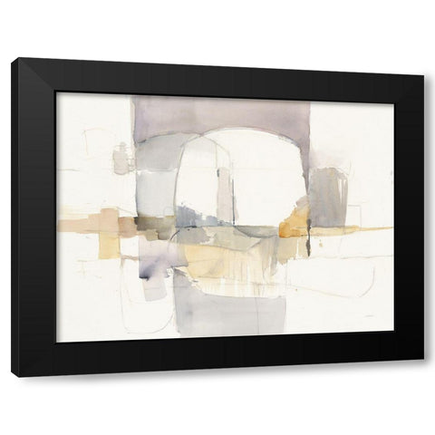 Improvisation I Black Modern Wood Framed Art Print by Schick, Mike