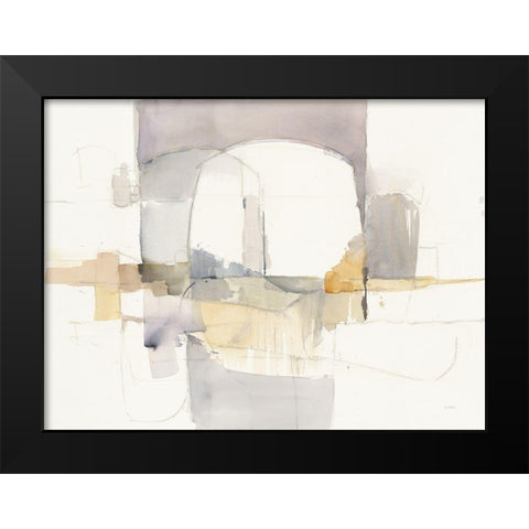 Improvisation I Black Modern Wood Framed Art Print by Schick, Mike