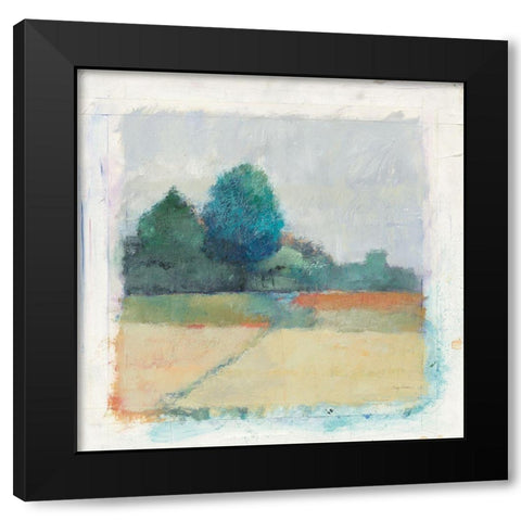 Path through the Field Black Modern Wood Framed Art Print by Tillmon, Avery