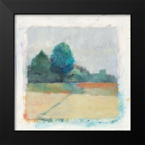 Path through the Field Black Modern Wood Framed Art Print by Tillmon, Avery
