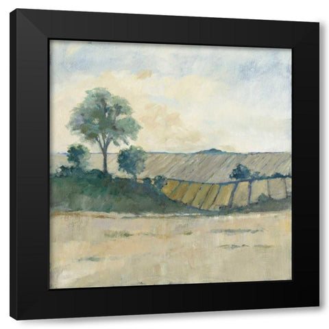 Fields before the Storm Black Modern Wood Framed Art Print by Tillmon, Avery