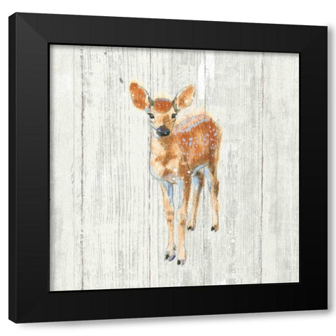 Into the Woods III no Border on Barn Board Black Modern Wood Framed Art Print by Adams, Emily