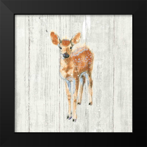 Into the Woods III no Border on Barn Board Black Modern Wood Framed Art Print by Adams, Emily