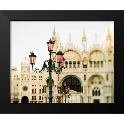 A Venetian Concerto Black Modern Wood Framed Art Print by Bevan, Keri