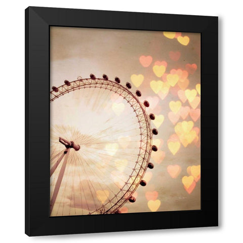 In Love with London Crop Black Modern Wood Framed Art Print by Bevan, Keri
