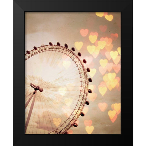In Love with London Crop Black Modern Wood Framed Art Print by Bevan, Keri