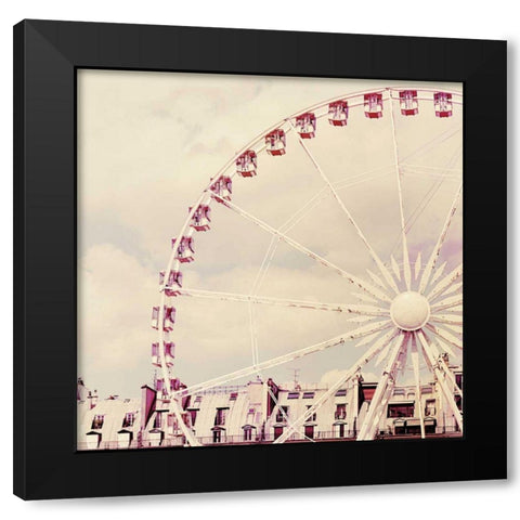 Paris Parfait Black Modern Wood Framed Art Print with Double Matting by Bevan, Keri