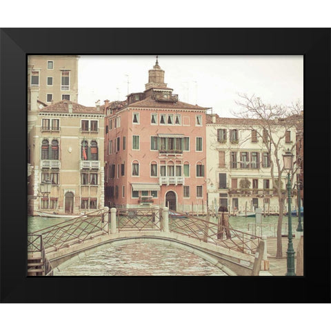 Sunday Morning in Venice Black Modern Wood Framed Art Print by Bevan, Keri