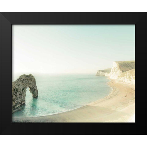 The Jurassic Coast Black Modern Wood Framed Art Print by Bevan, Keri