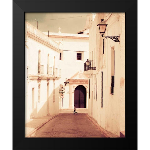 White Magic Black Modern Wood Framed Art Print by Bevan, Keri