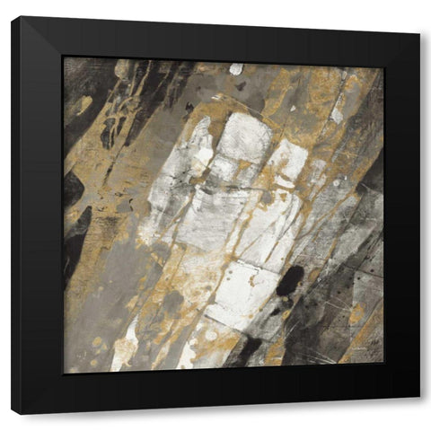 Hot Lava Neutral Black Modern Wood Framed Art Print by Hristova, Albena