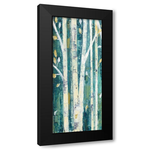 Birches in Spring Panel I Black Modern Wood Framed Art Print by Purinton, Julia