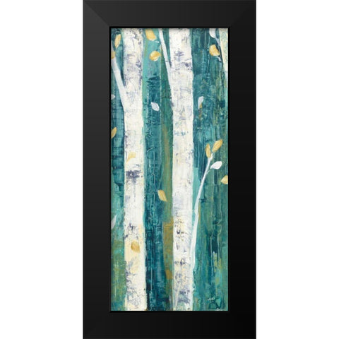 Birches in Spring Panel II Black Modern Wood Framed Art Print by Purinton, Julia