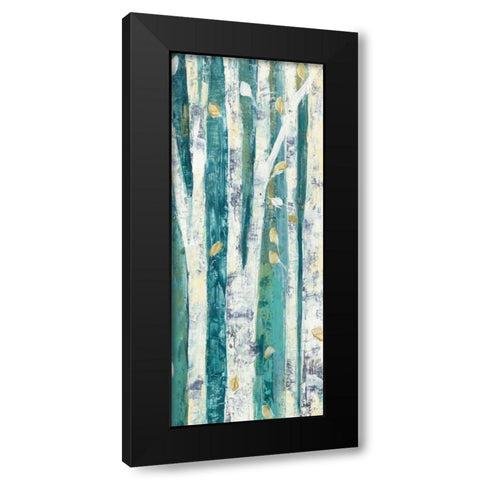 Birches in Spring Panel III Black Modern Wood Framed Art Print with Double Matting by Purinton, Julia